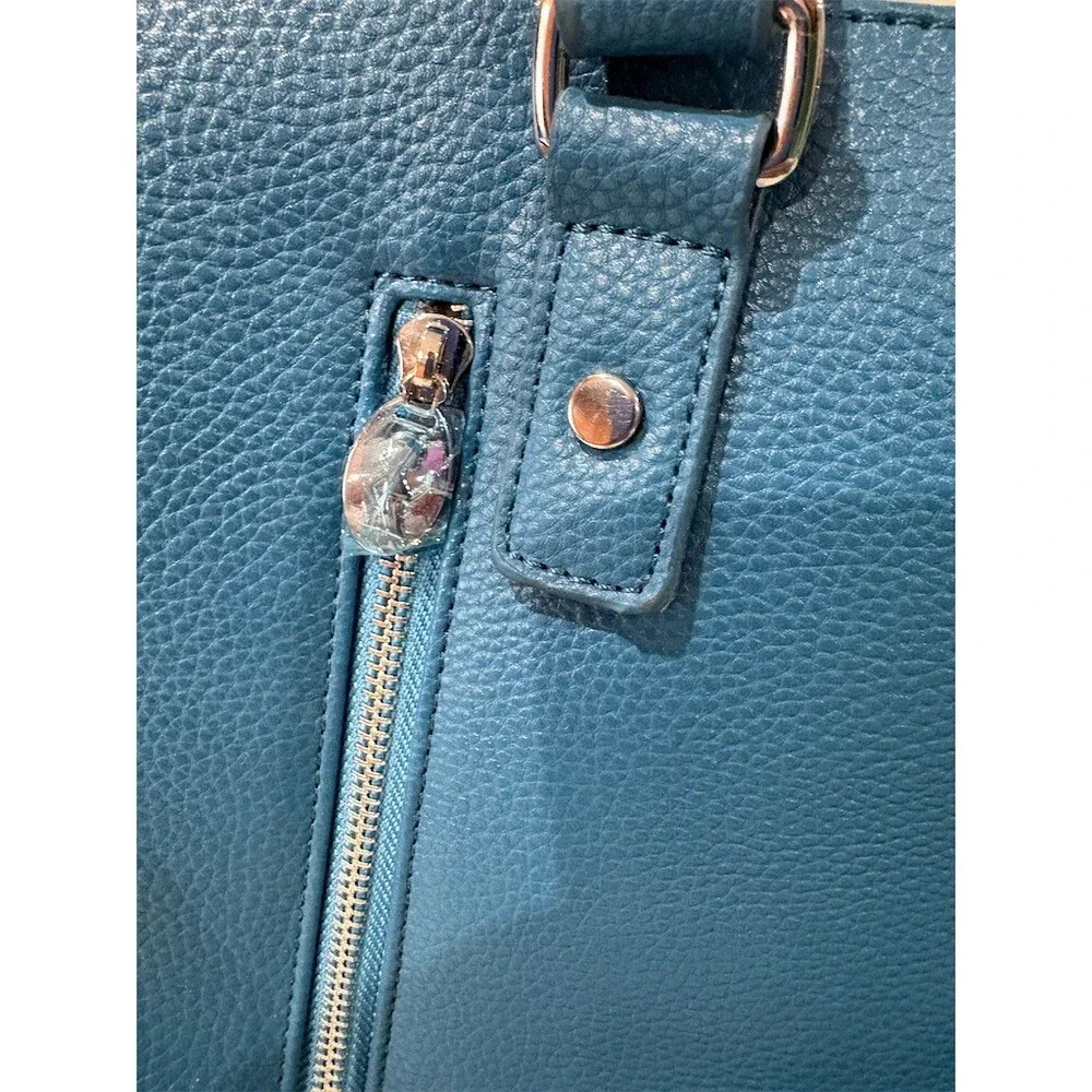 Damsel in Defense Daphne Concealed Carry Shoulder Bag Blue Large 16x10 - Picture 4 of 9